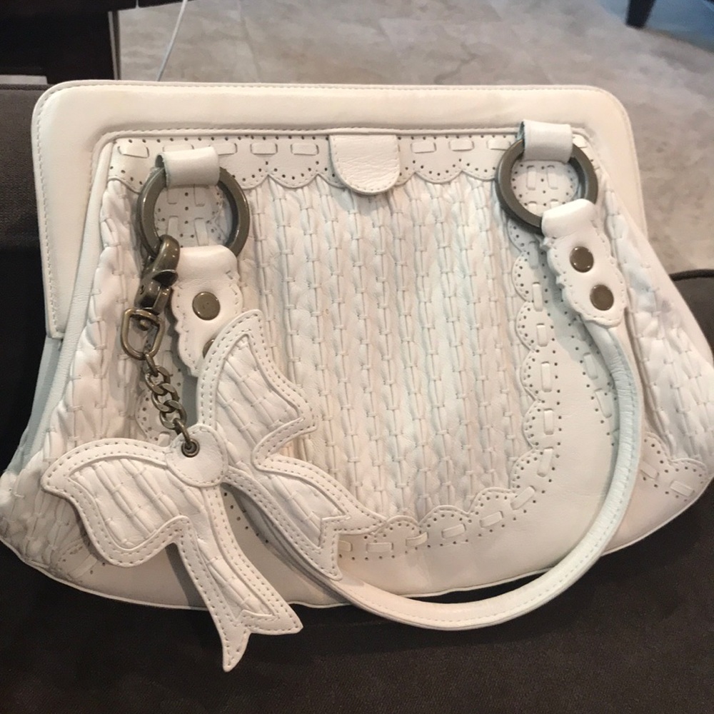 Isabella Fiore white leather purse